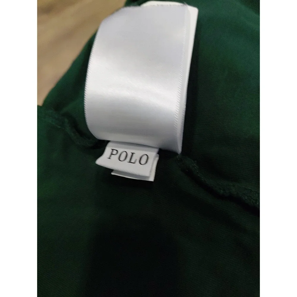 Polo Ralph Lauren Shirt Mens Med Green‎ Tee Tshirt Long Sleeve Limited Use